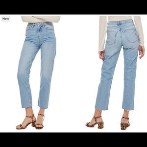 Topshop Crop Straight Leg Jeans